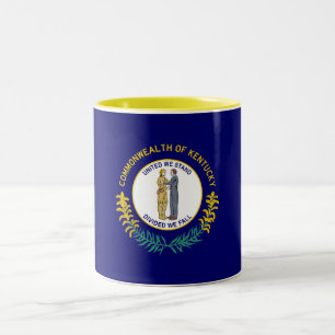 Caneca De Café Em Dois Tons Bandeira do estado de Kentucky
