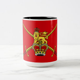 Caneca De Café Em Dois Tons Bandeira do Exército do Reino Unido
