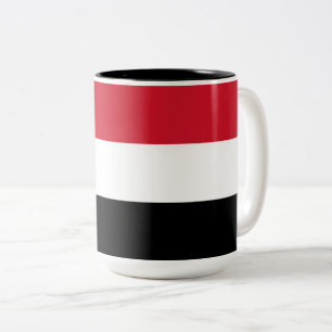 Caneca De Café Em Dois Tons Bandeira do Iémen