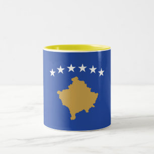 Caneca De Café Em Dois Tons Bandeira do Kosovo
