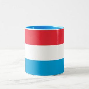 Caneca De Café Em Dois Tons Bandeira do Luxemburgo