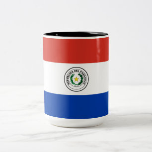 Caneca De Café Em Dois Tons Bandeira do Paraguai