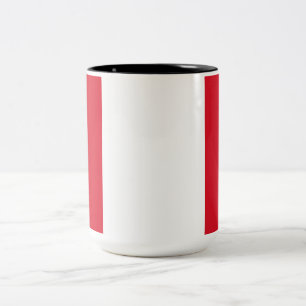 Caneca De Café Em Dois Tons Bandeira do Peru