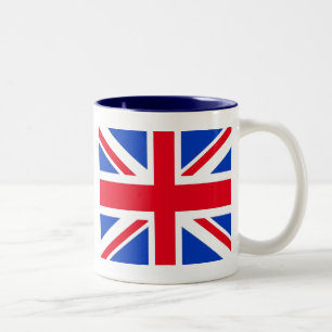 Caneca De Café Em Dois Tons Bandeira do Reino Unido