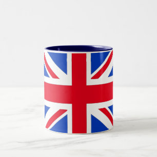 Caneca De Café Em Dois Tons Bandeira do Reino Unido