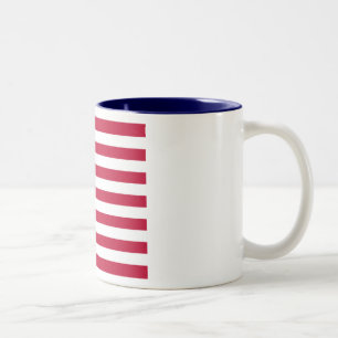 Caneca De Café Em Dois Tons Bandeira dos Estados Unidos da América