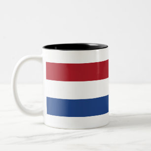 Caneca De Café Em Dois Tons Bandeira dos Países Baixos