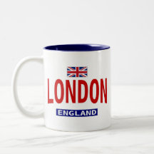 Bandeira e frase de Londres Inglaterra