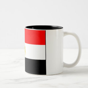 Caneca De Café Em Dois Tons bandeira egípcia
