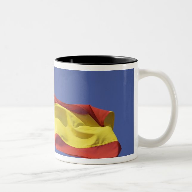 Caneca De Café Em Dois Tons Bandeira espanhola RF) (Direita)