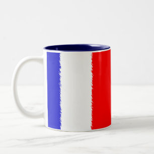 Caneca De Café Em Dois Tons Bandeira francesa