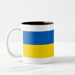 Caneca De Café Em Dois Tons Bandeira Nacional da Ucrânia/к р ї а н а
