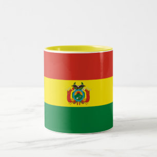 Caneca De Café Em Dois Tons Bandeira Patriótica da Bolívia