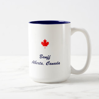 Caneca De Café Em Dois Tons Banff Alberta Canada
