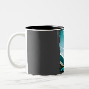 Caneca De Café Em Dois Tons Banff National Park Vintage Natureza Retroativa Mí