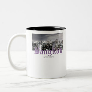 Caneca De Café Em Dois Tons Bangkok Skyline