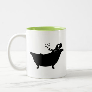 Caneca De Café Em Dois Tons Banho de bolhas de Sereia