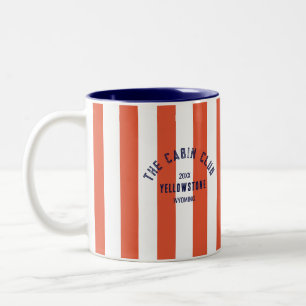 Caneca De Café Em Dois Tons Banho de Crest Red Park Personalizado do Clube de 