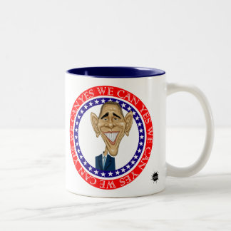 Caneca De Café Em Dois Tons Barack Obama sim nós podemos