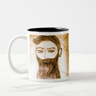 Caneca De Café Em Dois Tons Barba