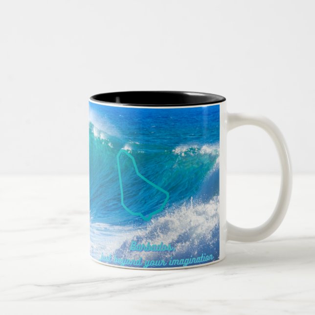Caneca De Café Em Dois Tons Barbados (Direita)