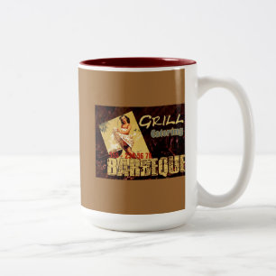 Caneca De Café Em Dois Tons Barbeque - Café-, Tea Mug, Copa