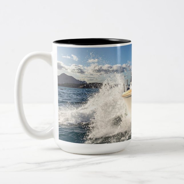 Caneca De Café Em Dois Tons barco (Esquerda)
