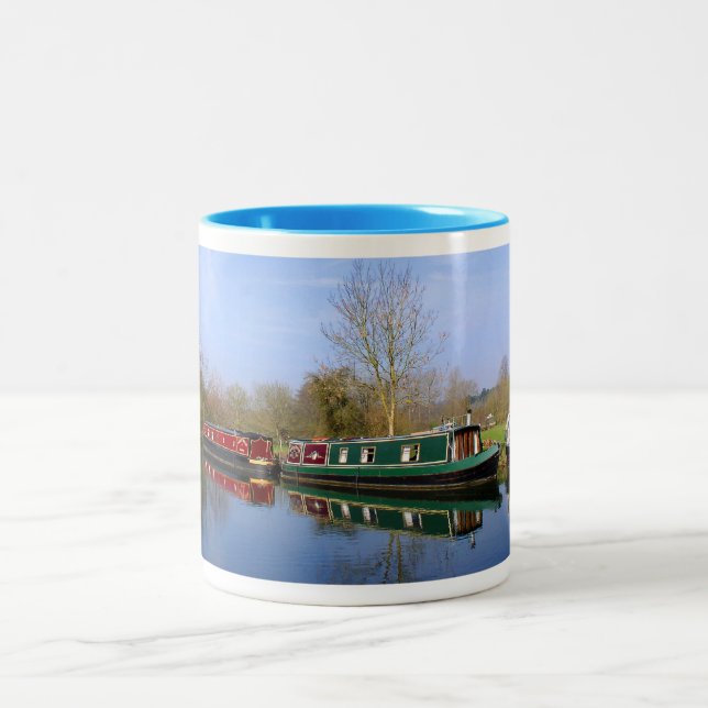 Caneca De Café Em Dois Tons Barcos de Canal (Centro)