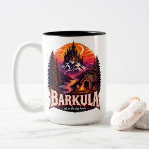 Caneca De Café Em Dois Tons Barkula Est. Na Casa Do Cachorro Pai de Cachorro G