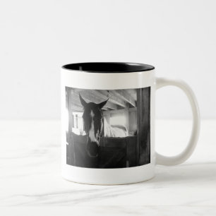 Caneca De Café Em Dois Tons Barn Horse