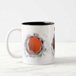 Caneca De Café Em Dois Tons Basball Slam Dunk