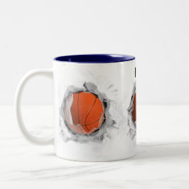 Caneca De Café Em Dois Tons Basball Slam Dunk