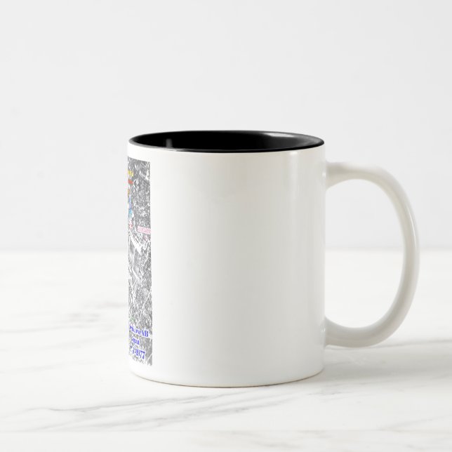 Caneca De Café Em Dois Tons base aérea de tachikawa (Direita)