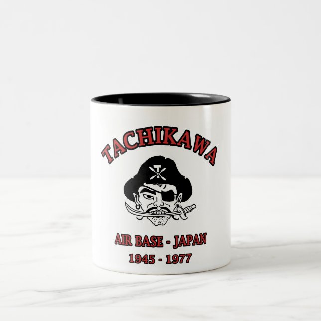Caneca De Café Em Dois Tons base aérea japão de tachikawa (Centro)