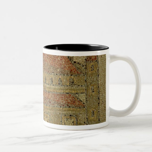 Caneca De Café Em Dois Tons Basílica cristã, pavimento de mosaico, período (Direita)