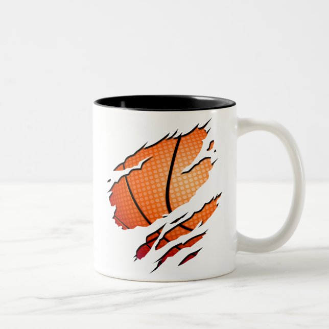 Caneca De Café Em Dois Tons Basketball (Direita)