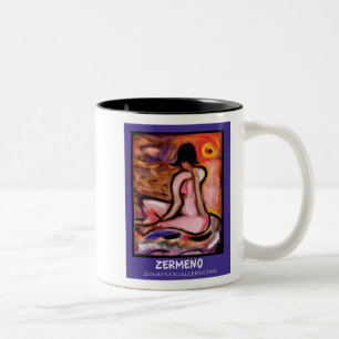 Caneca De Café Em Dois Tons "Basking no Sun" por Zermeno