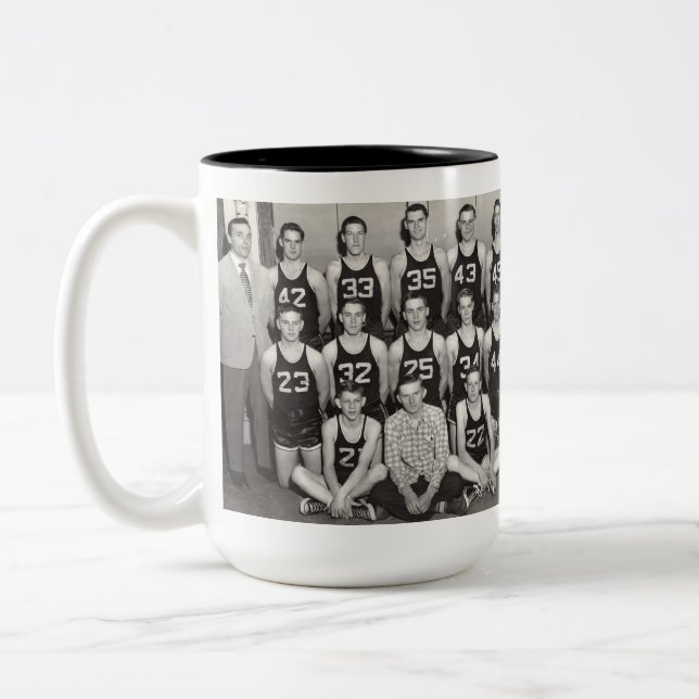 Caneca De Café Em Dois Tons Basquete 1948-49, (Esquerda)