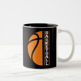 Caneca De Café Em Dois Tons Basquete - Ball is Life