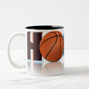 Caneca De Café Em Dois Tons Basquetebol das aros