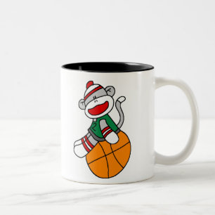 CANECA DE CAFÉ EM DOIS TONS BASQUETEBOL DO MACACO DA PEÚGA