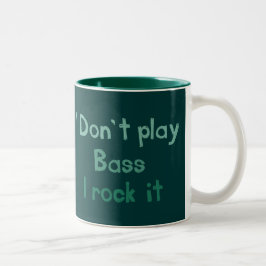 Caneca De Café Em Dois Tons Bass Rock It Mug