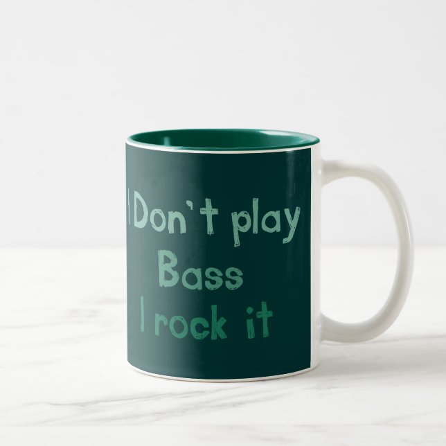 Caneca De Café Em Dois Tons Bass Rock It Mug (Direita)