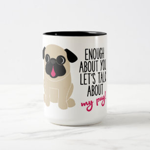 Caneca De Café Em Dois Tons Bastante sobre você deixa a conversa sobre meu ch
