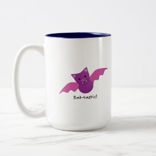 Caneca De Café Em Dois Tons Bat Rosa Batástico