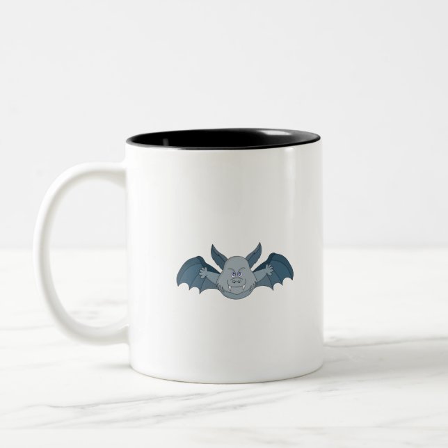 Caneca De Café Em Dois Tons Bat Voador (Esquerda)
