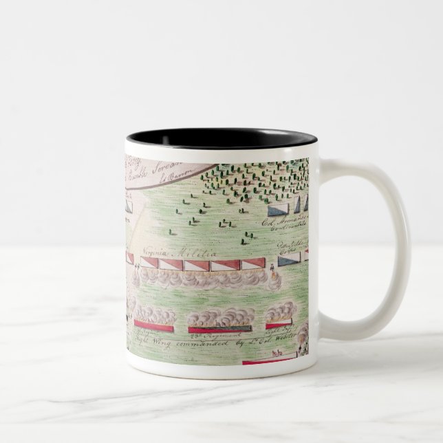 Caneca De Café Em Dois Tons Batalha de Camden, 1780 (Direita)