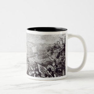 Caneca De Café Em Dois Tons Batalha de Lobositz, o 1º de outubro de 1756