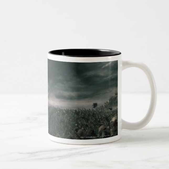 Caneca De Café Em Dois Tons Batalha para a terra média (Direita)