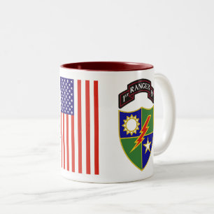 Caneca De Café Em Dois Tons Batalhão de 1ruas - 75º Regimento Ranger de Dois